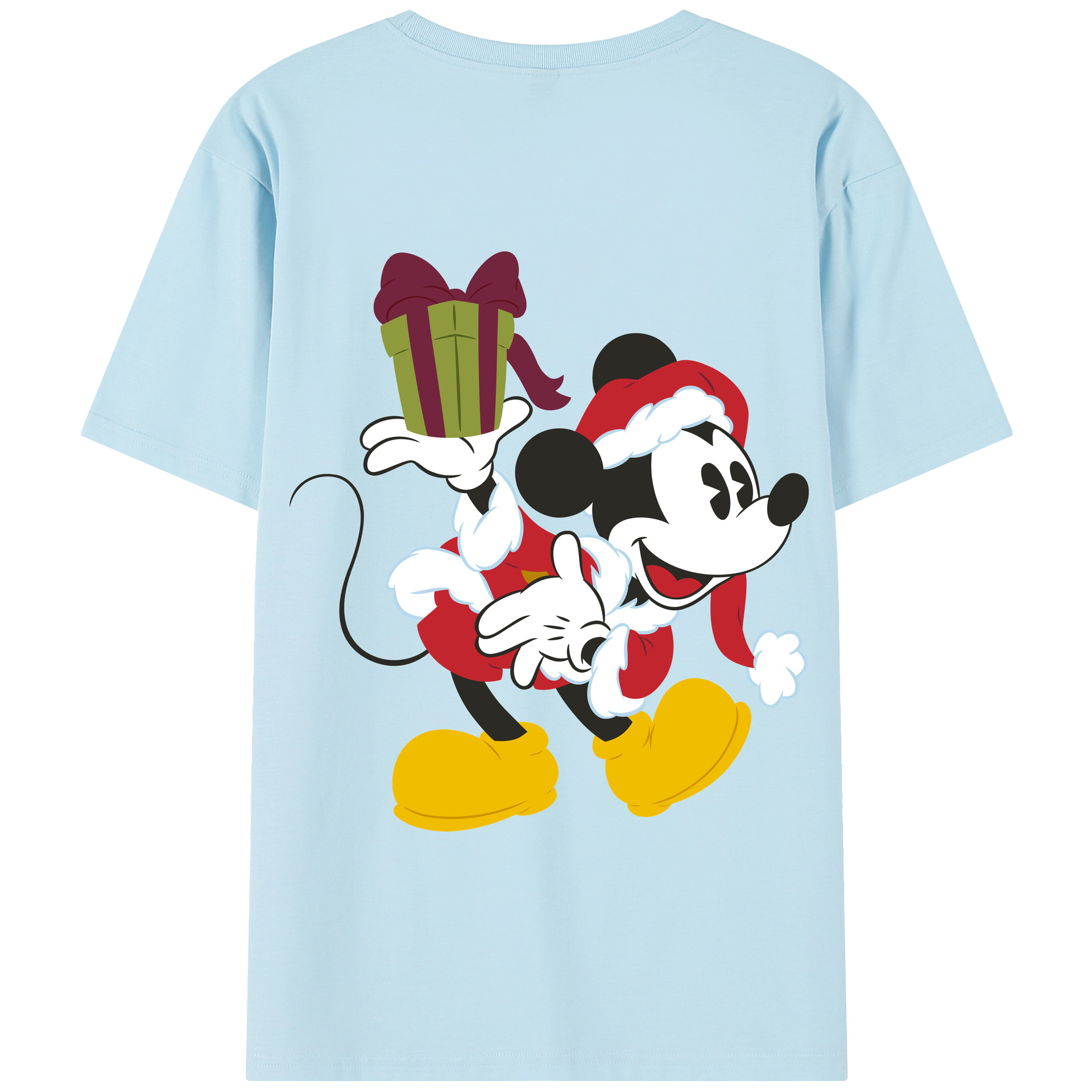 （画像用） ミッキーマウス Mickey Mouse 綿100％半袖Tシャツ（背面プリント）